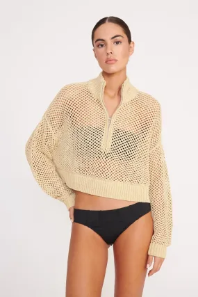 CROPPED HAMPTON SWEATER | NATURAL Winter Apparel