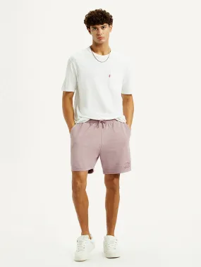 Men's Light Pink Regular Fit Shorts Quick Access Comfy Design