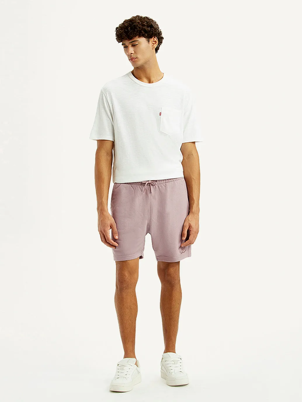 Holiday Wear Men's Light Pink Regular Fit Shorts
