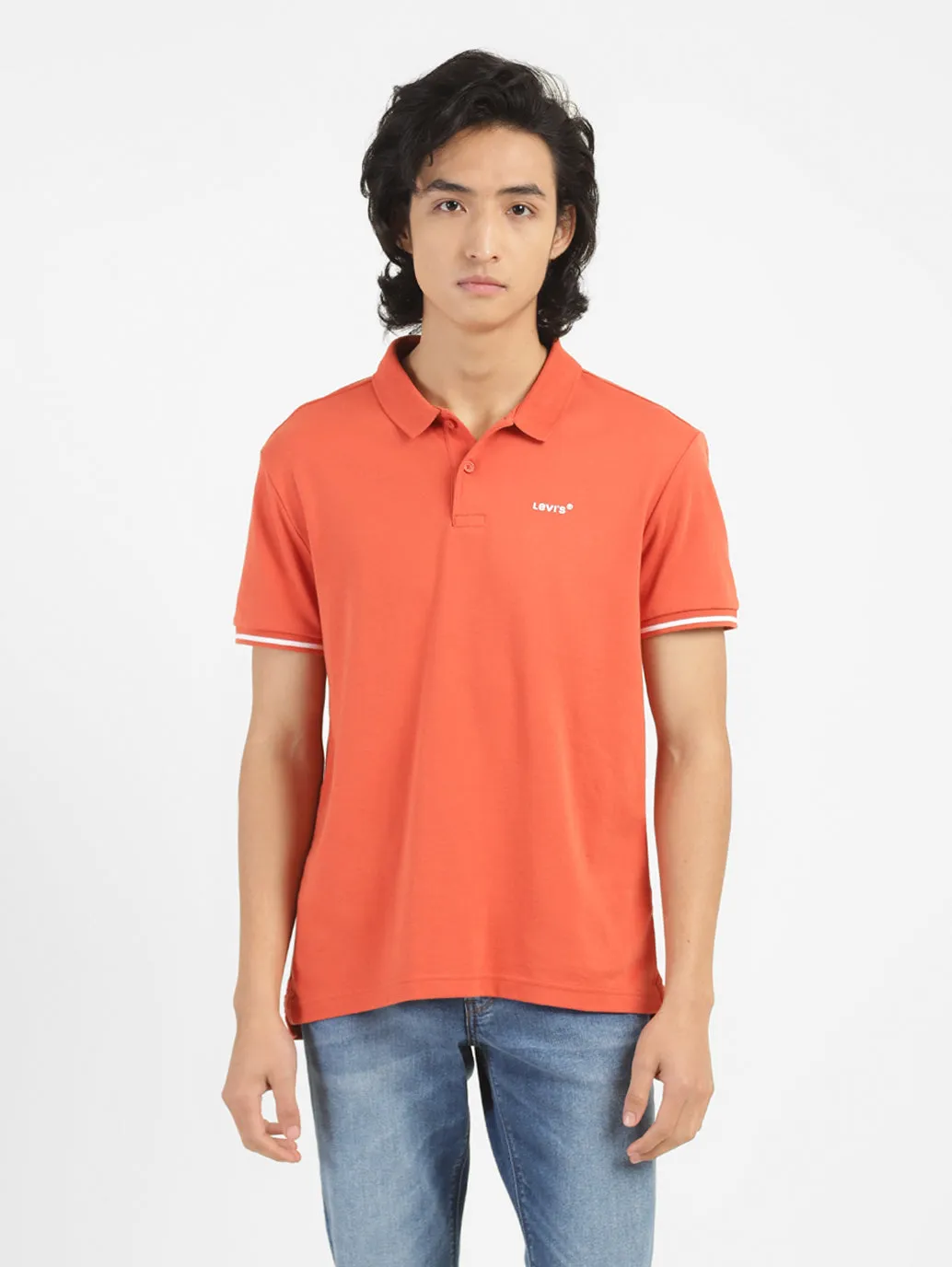 Men's Solid Polo T-shirt Essential Style