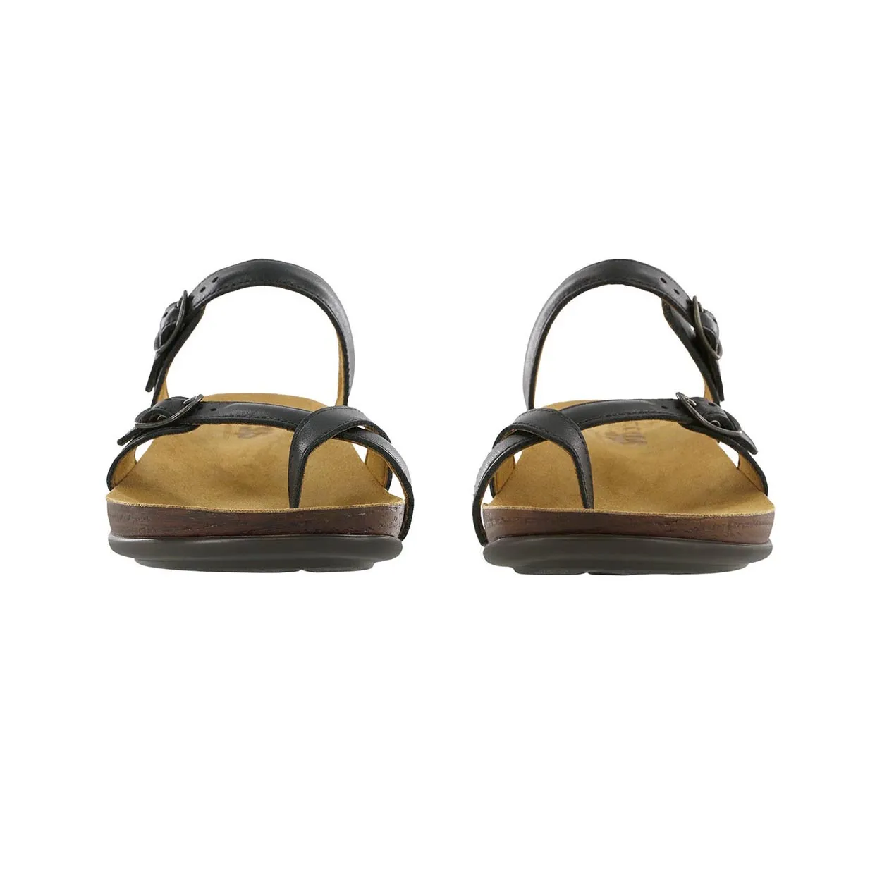 Shelly - Black Adjustable Backstrap Closure Narrow Fit