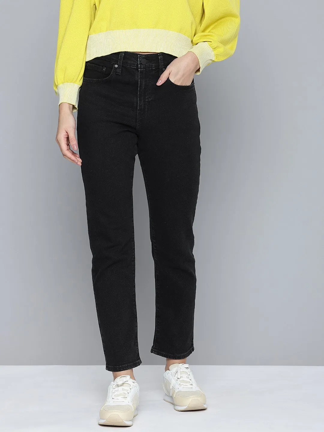 Women's 711 Black Skinny Fit High Rise Jeans Stretch Unisex Wear Classic Wear Tailored Fit