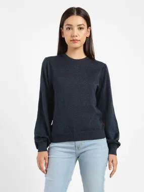 Simple Cozy Women's Solid Round Neck Sweater