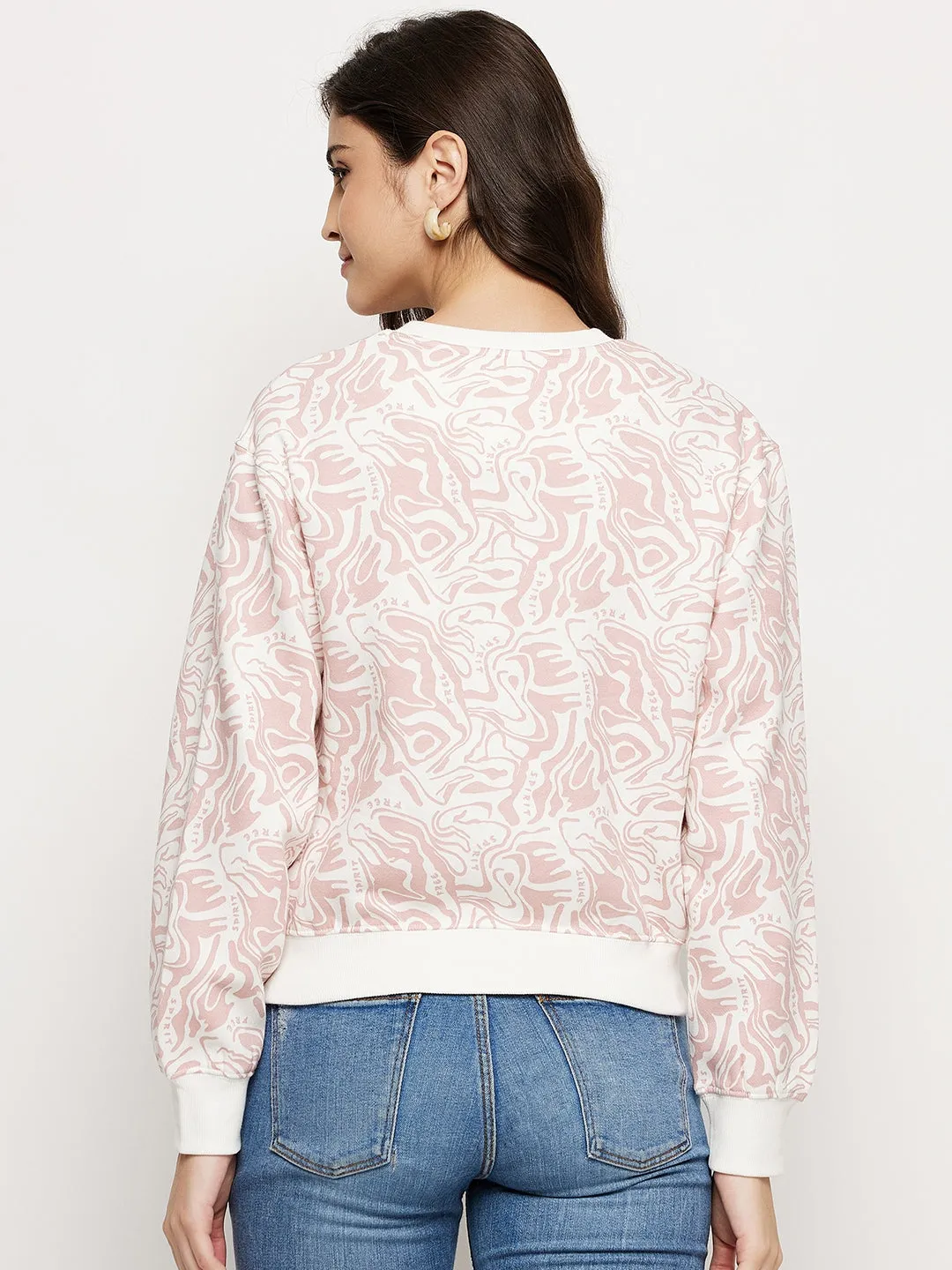 Madame Pink Sweatshirt zippered