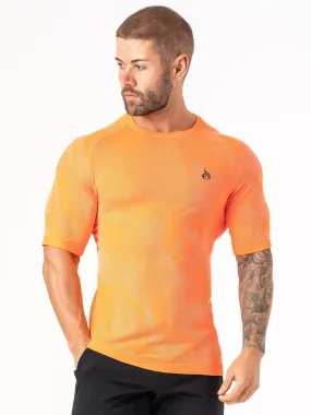 Minimalist Layer Aero Core Seamless T-Shirt - Orange