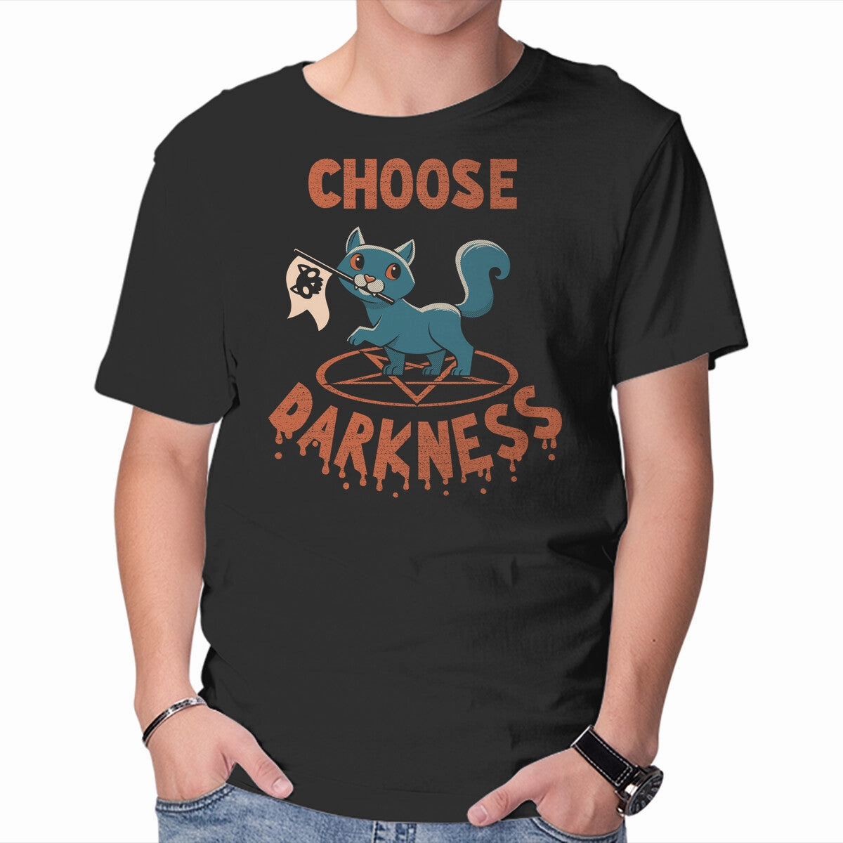 Comfy Casual Wear Casual Fashion Cat Chooses Darkness