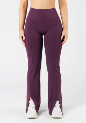 Sleek Wearable FormLux Front Slit Sculptseam? Plus Flare Legging 32" Wildberry