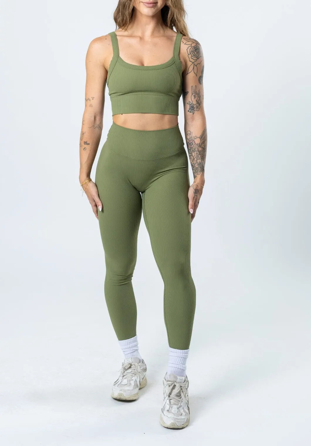 Yoga Class Minimalist Style Home Lounge CloudRib? Original Sculptseam? Legging Olive