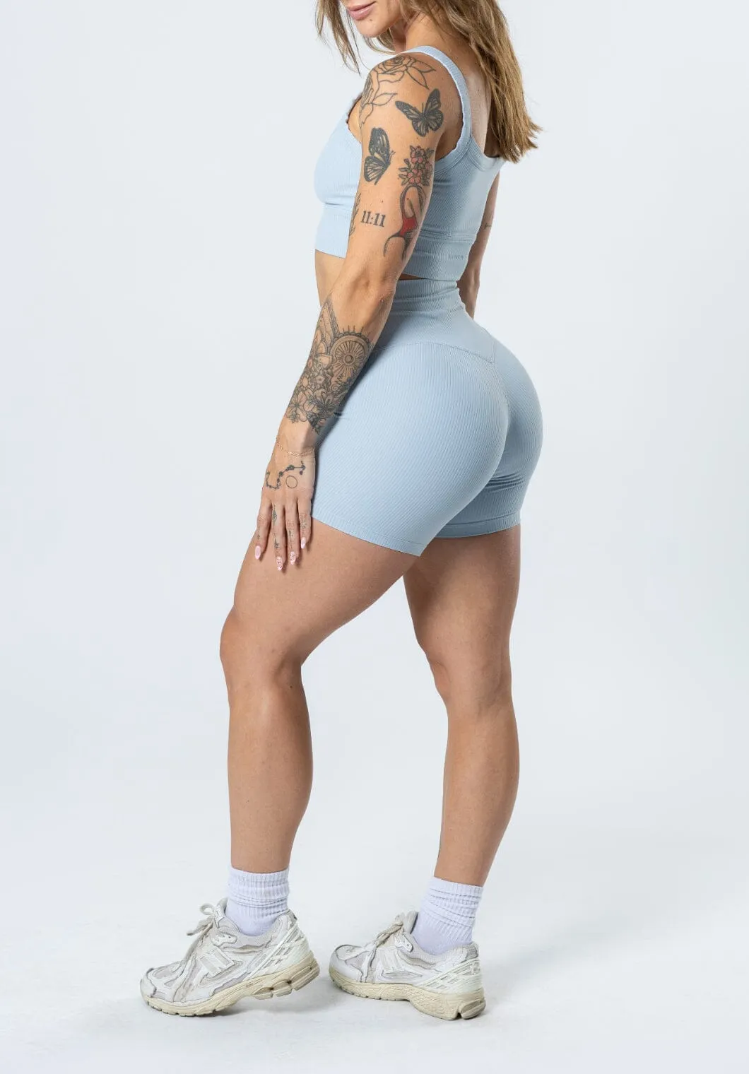 petite size CompactPackable CloudRib Original Sculptseam? Short Pearl Blue