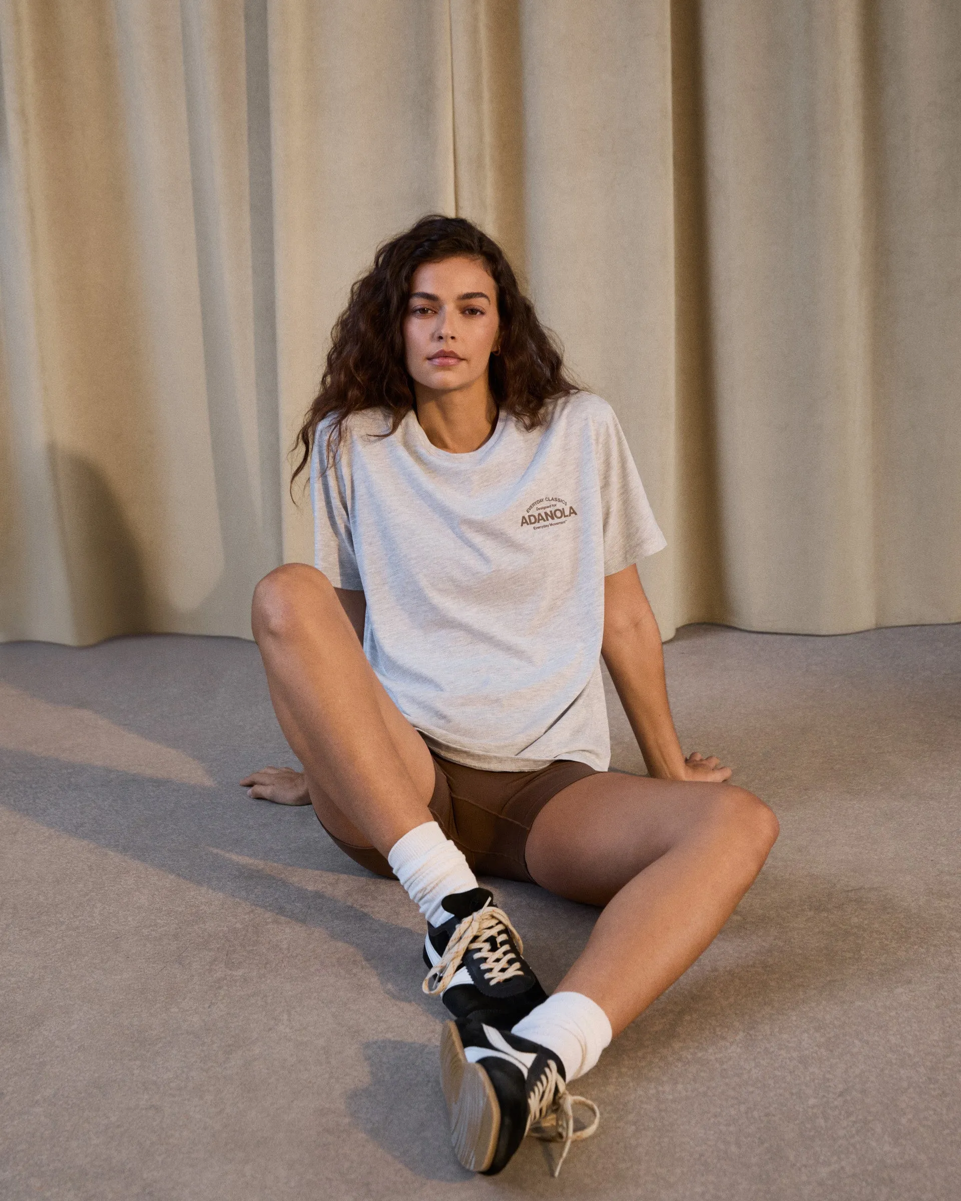 Classics Short Sleeve T-shirt - Light Grey Melange Quick Layer Fit