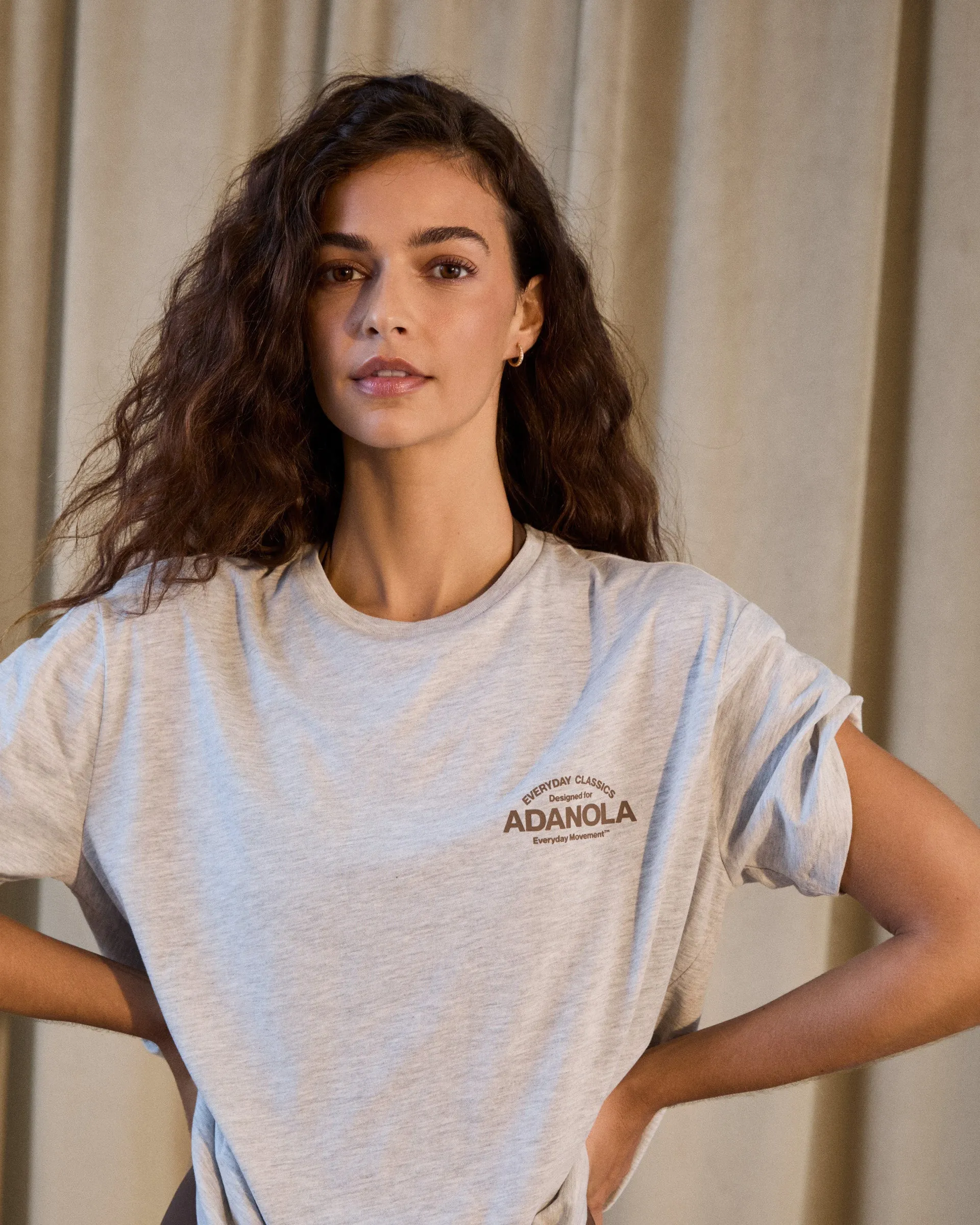 Classics Short Sleeve T-shirt - Light Grey Melange Cool and Comfortable Hypoallergenic Fibers