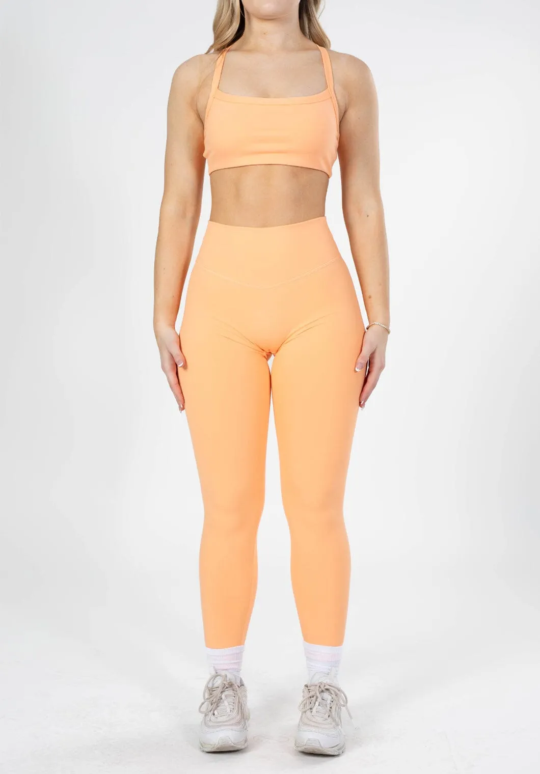 UltraLux Curve Contour Sculptseam? Legging Orangesicle Yoga Class Beginner Level Eco Shopper Yoga Class