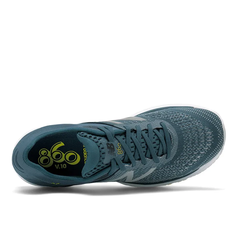 860v10 - Supercell with Orion Blue and Sulphur Yellow - Men's Minimalist Drop Profile Asymmetrical Lacing