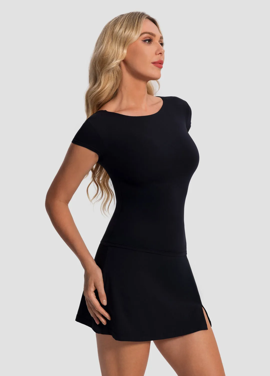 Cozy Style Open-Back T-Shirt