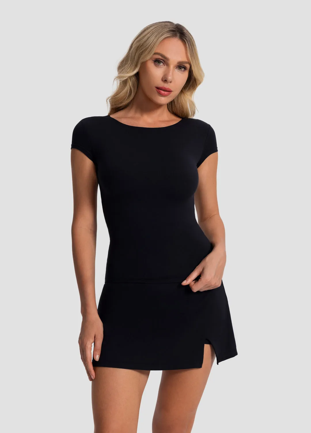 Open-Back T-Shirt sporty wear