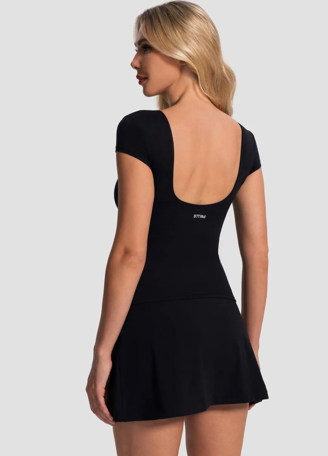 Open-Back T-Shirt AntiBacterialTreatment Fashion Ready