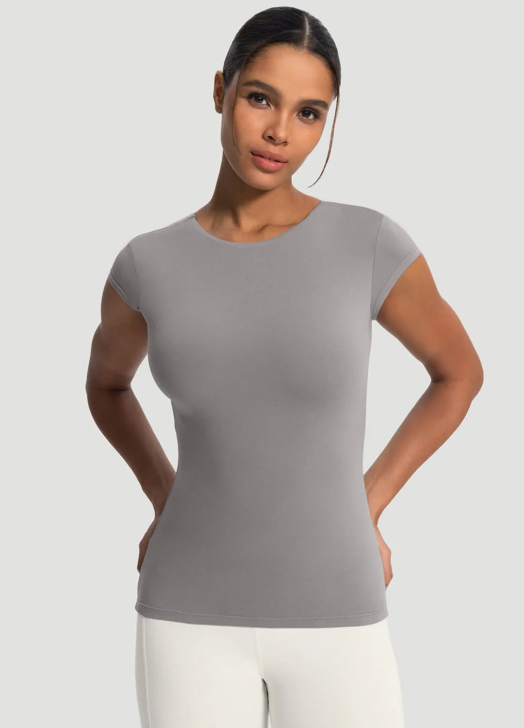 Fun and Relaxed Thermal Regulation Layer Essential Fitted Tee