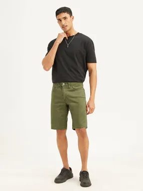 Men's Olive Tapered Shorts Weekend Wear maternity option