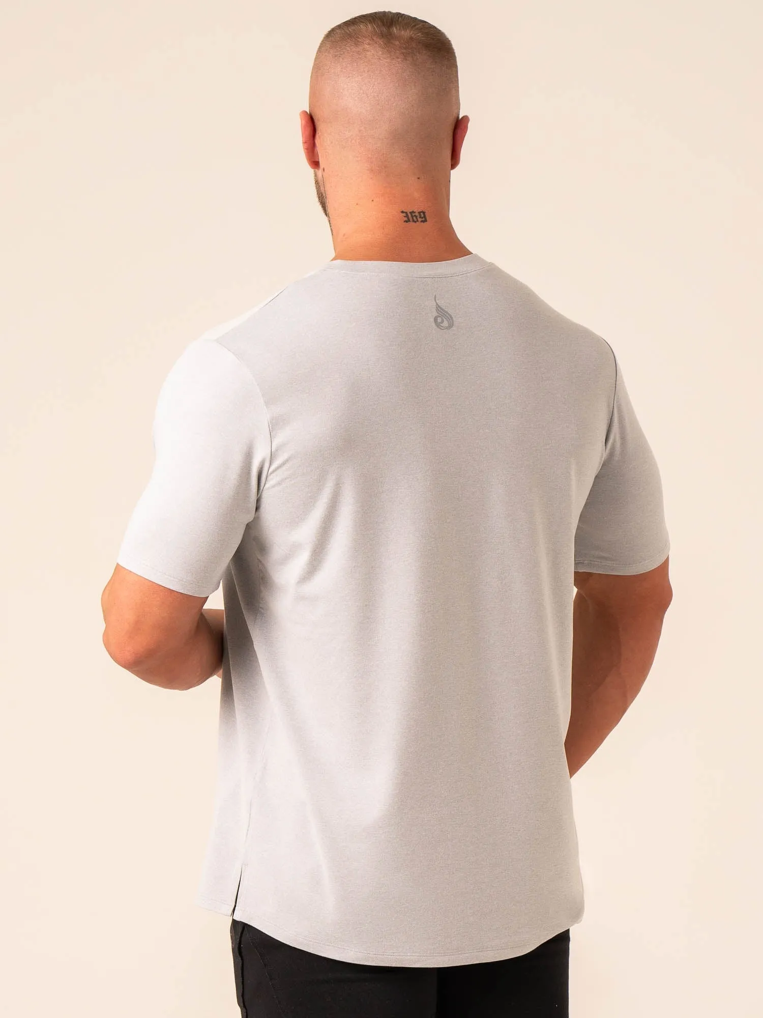 Comfy Performance Wear Seasonal Outfit Soft Tech T-Shirt - Grey Marl