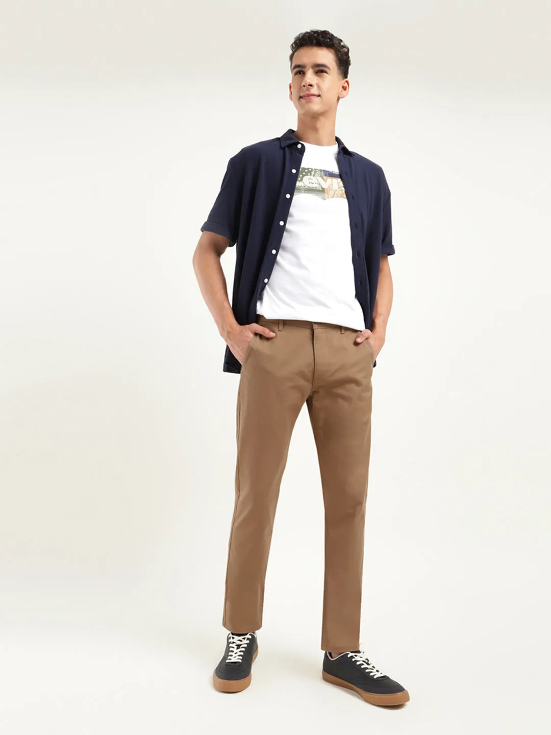 Flex Movement Men's 511 Slim Fit Brown Chinos