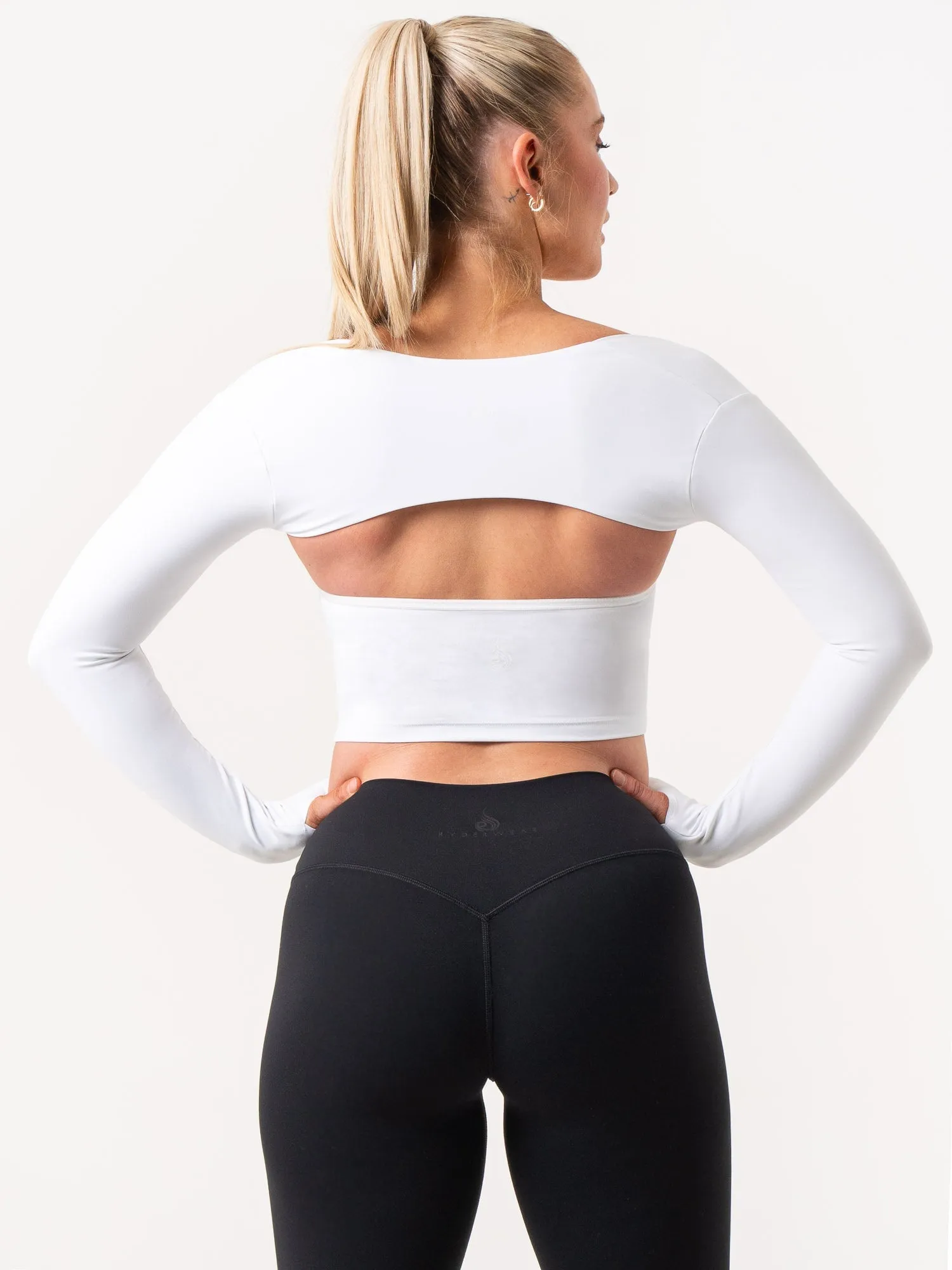 NKD Bolero - White Asymmetrical hem FrictionResistant Fabric