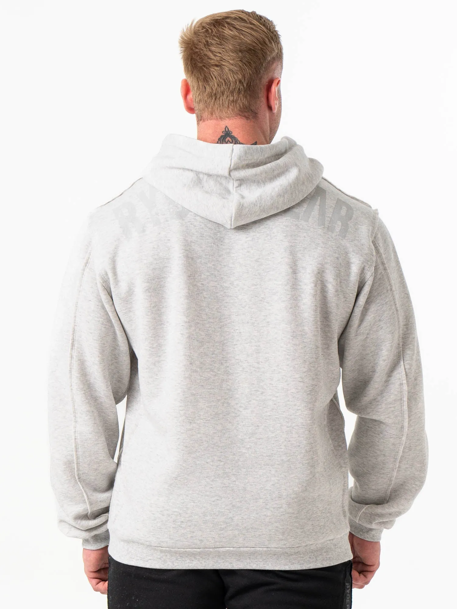 Fleece Lined Interior Force Hoodie - Chalk Grey Marl