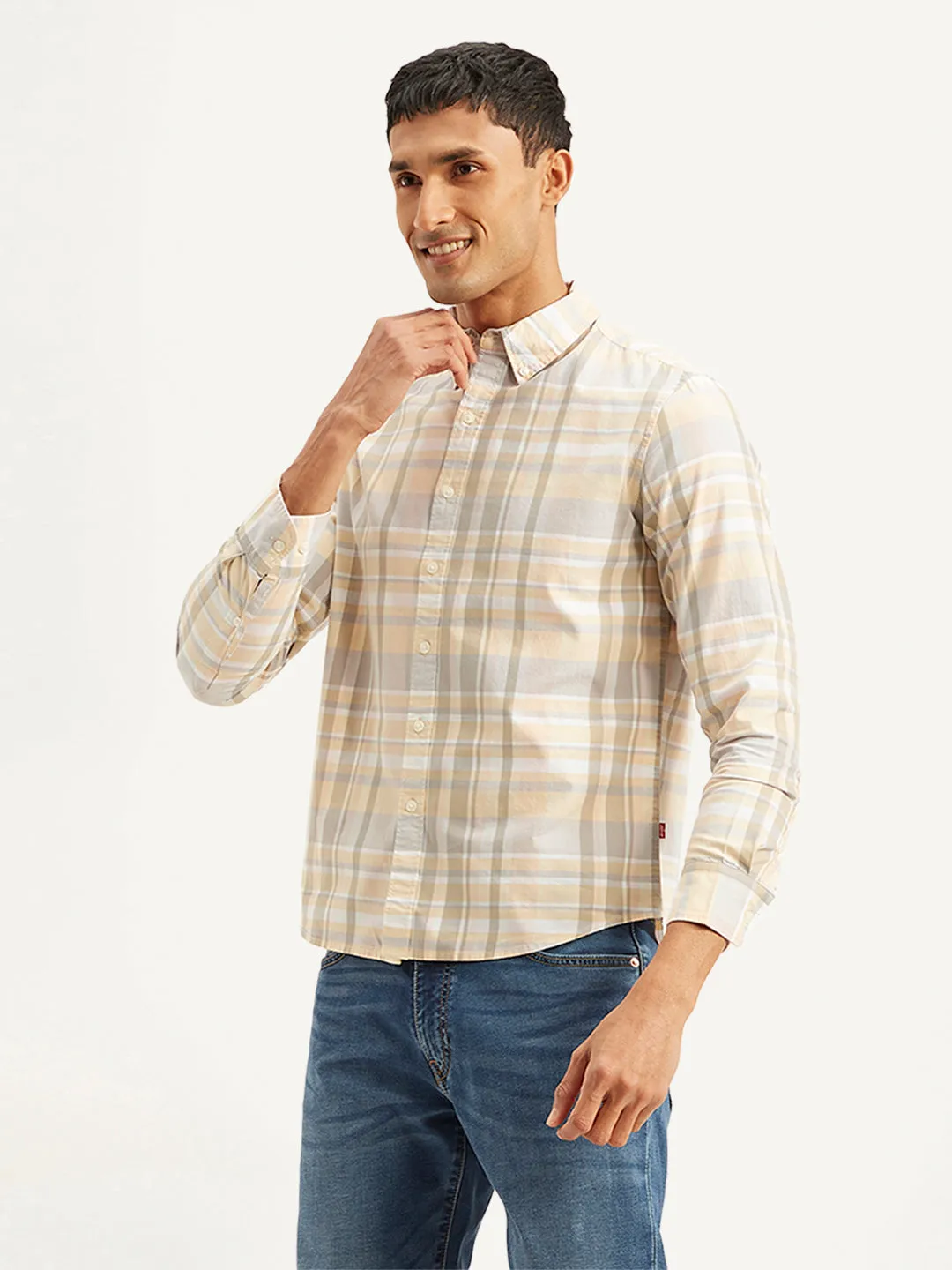 Chill Fit Summer Camp Men's Checkered Slim Fit Shirt