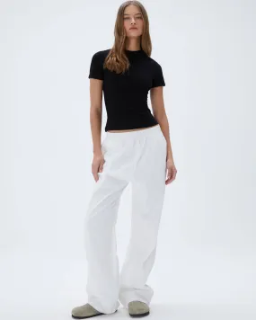 Chill Comfort Chilly Weather Cotton Pull on Pants - White