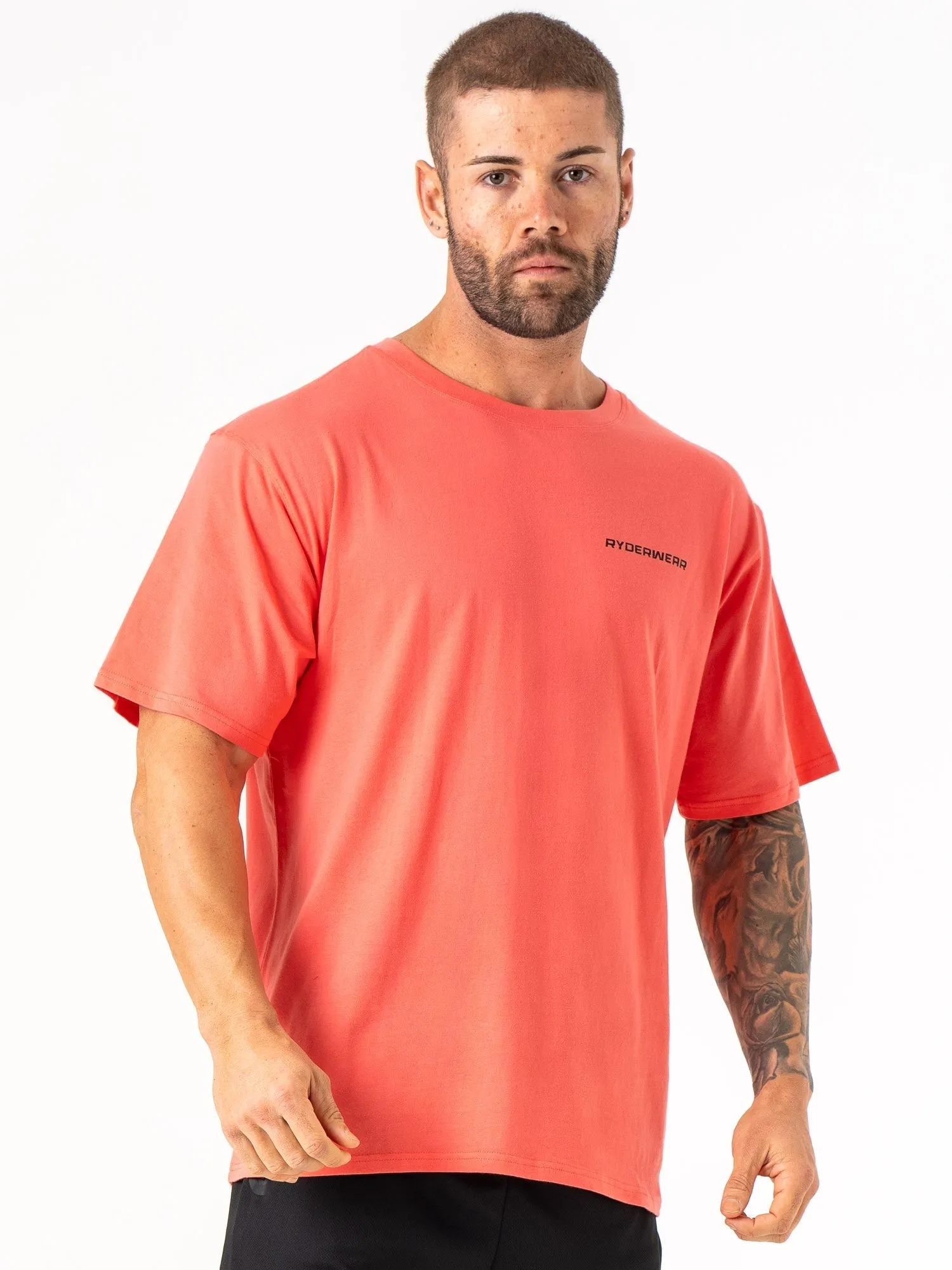 Energy Oversized T-Shirt - Coral Regular Fit