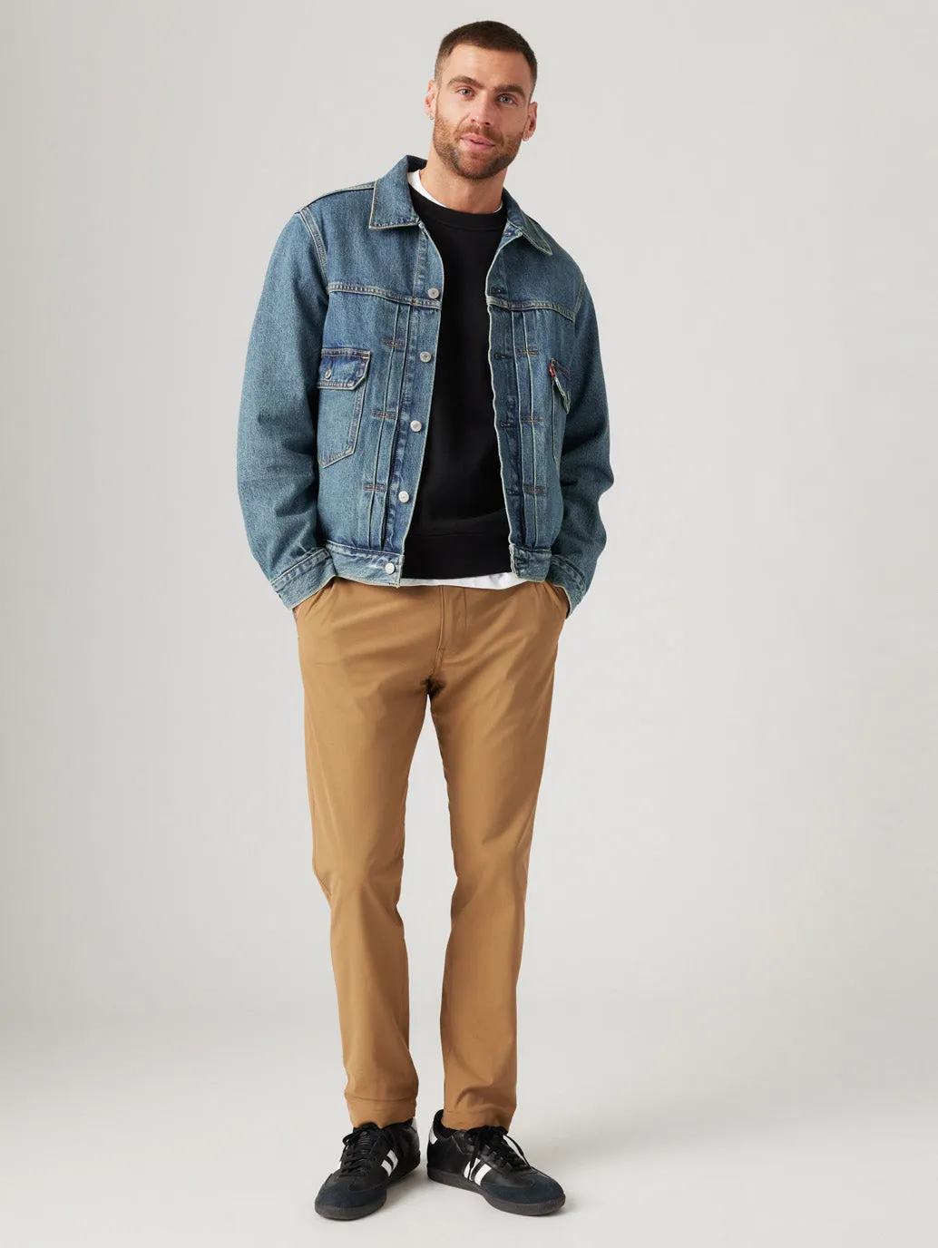 Men's Brown Regular Fit Chinos Casual Wearable