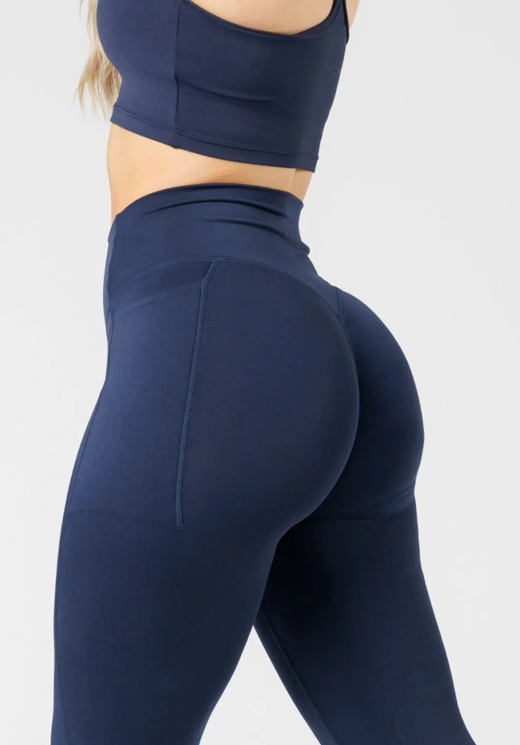 Reluna Empower Sculptseam? Plus Pocket Legging Ink Mesh Ventilation Zones Grip Band