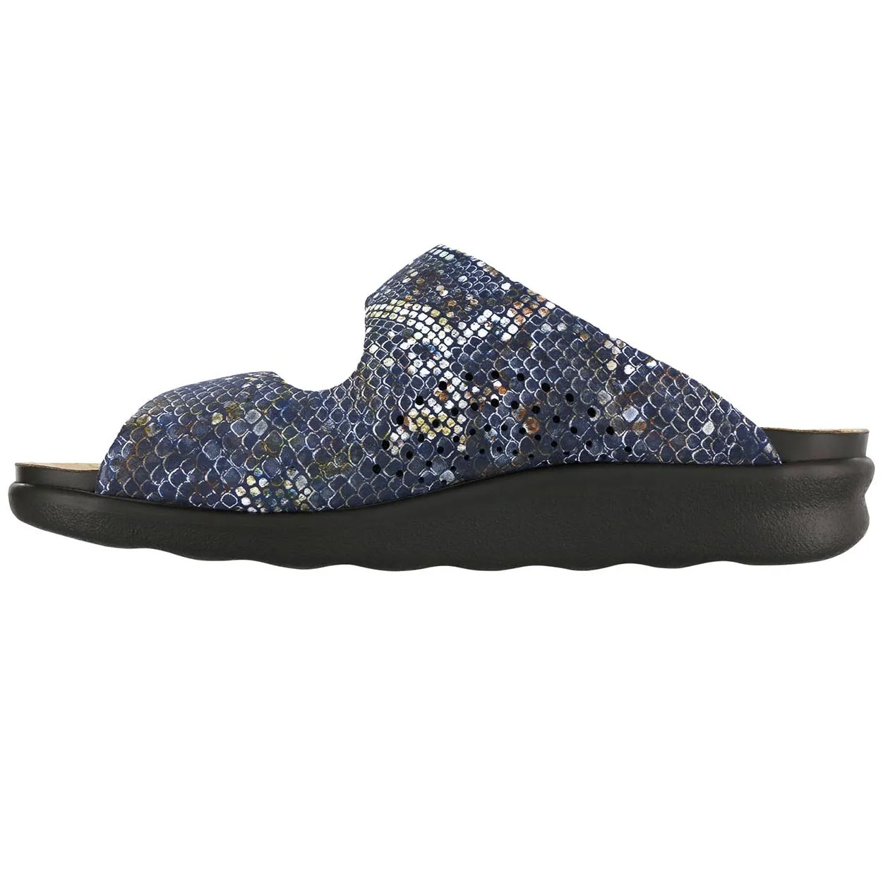 Cozy - Multisnake Navy Sandal Clasps