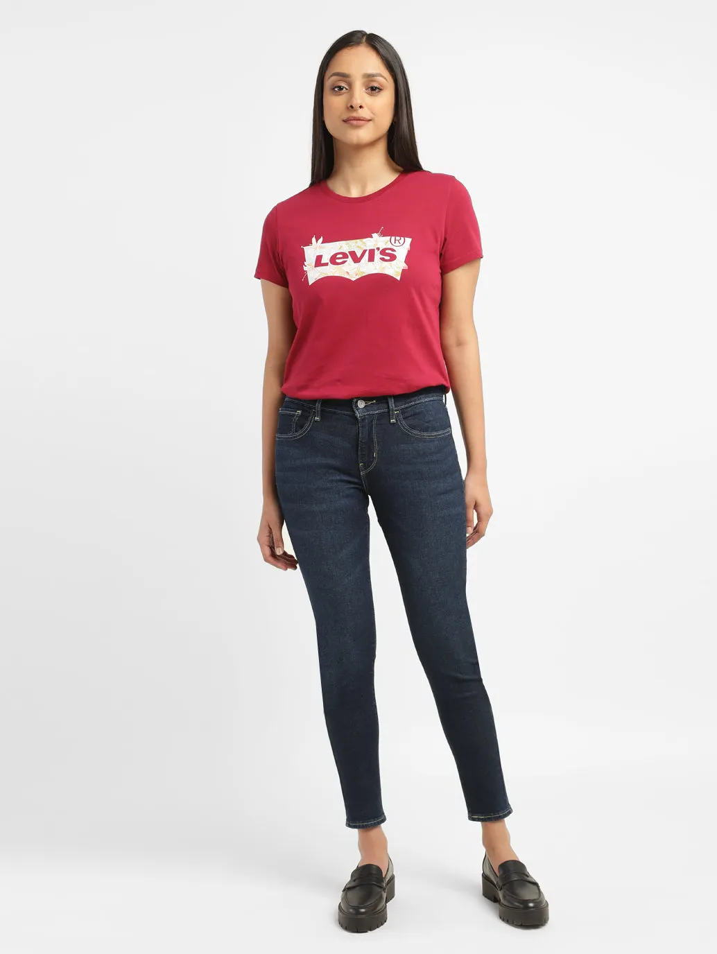 Women's 710 Blue Skinny Fit Mid Rise Jeans Daily Driven