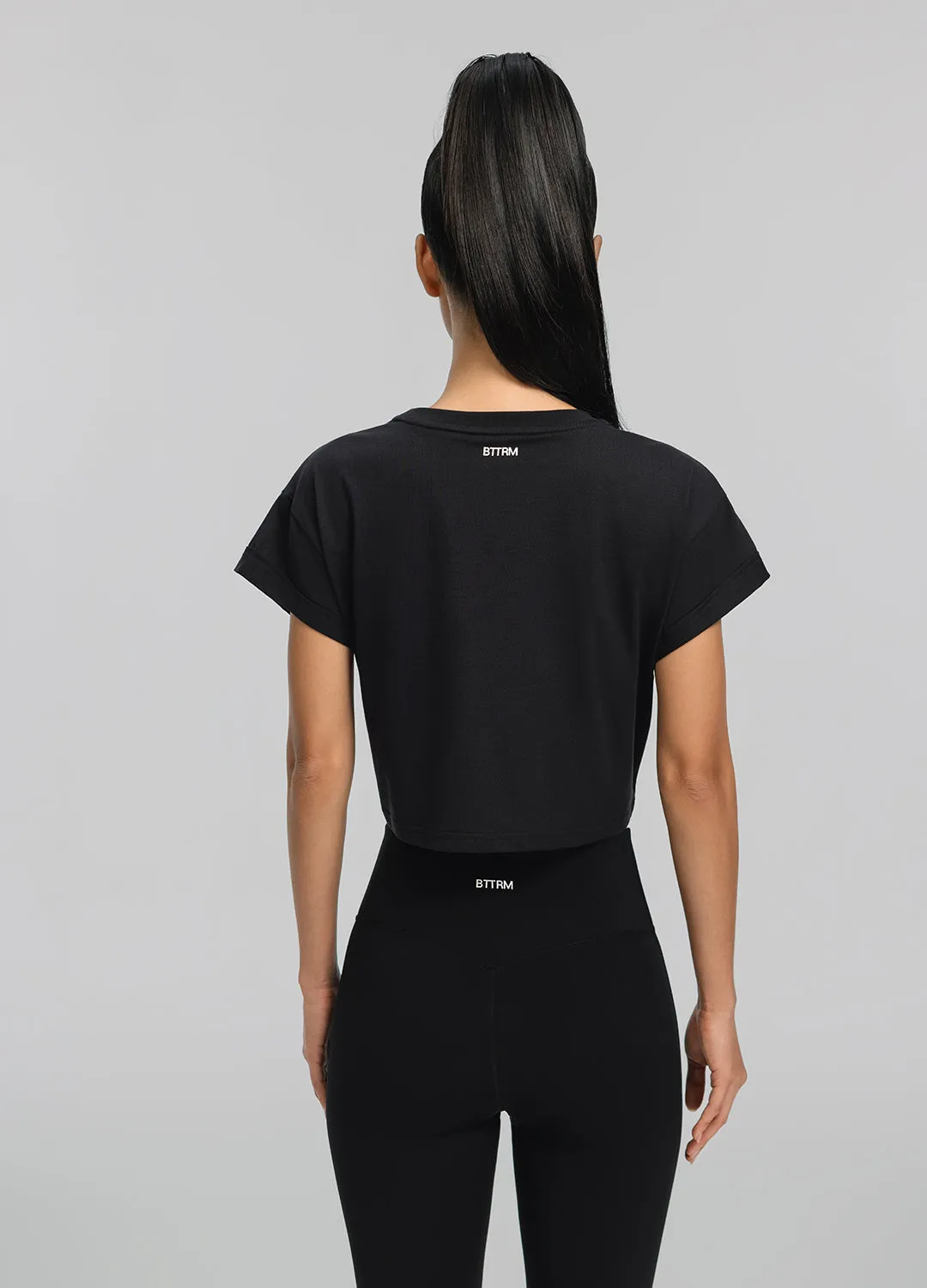 Picnic Cropped Cotton T-Shirt