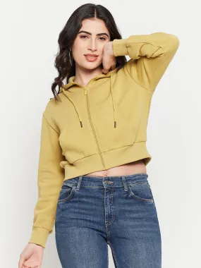 Casual Vibes Madame Lime Hood Neck Sweatshirt