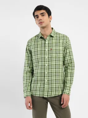 Refined Aesthetic Men's Checkered Slim Fit Shirt