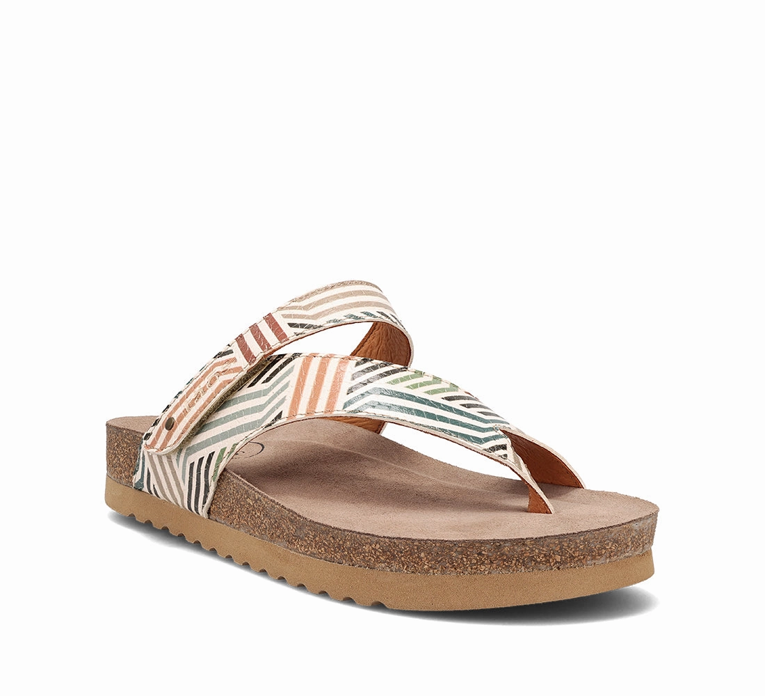 Relaxing Sandals Sturdy Sole Construction Lola - Geometric Multi