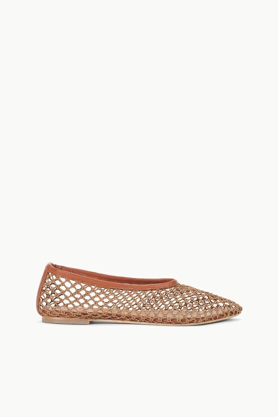Comfortable Walkers ALBA BALLET FLAT | TAN NETTING