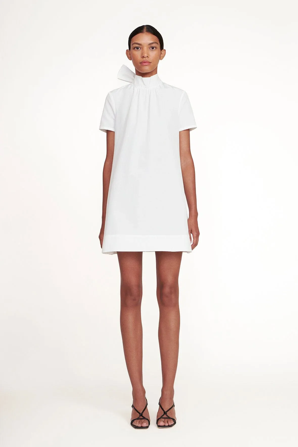 MINI ILANA DRESS | WHITE Layering Fit Sleek Flex