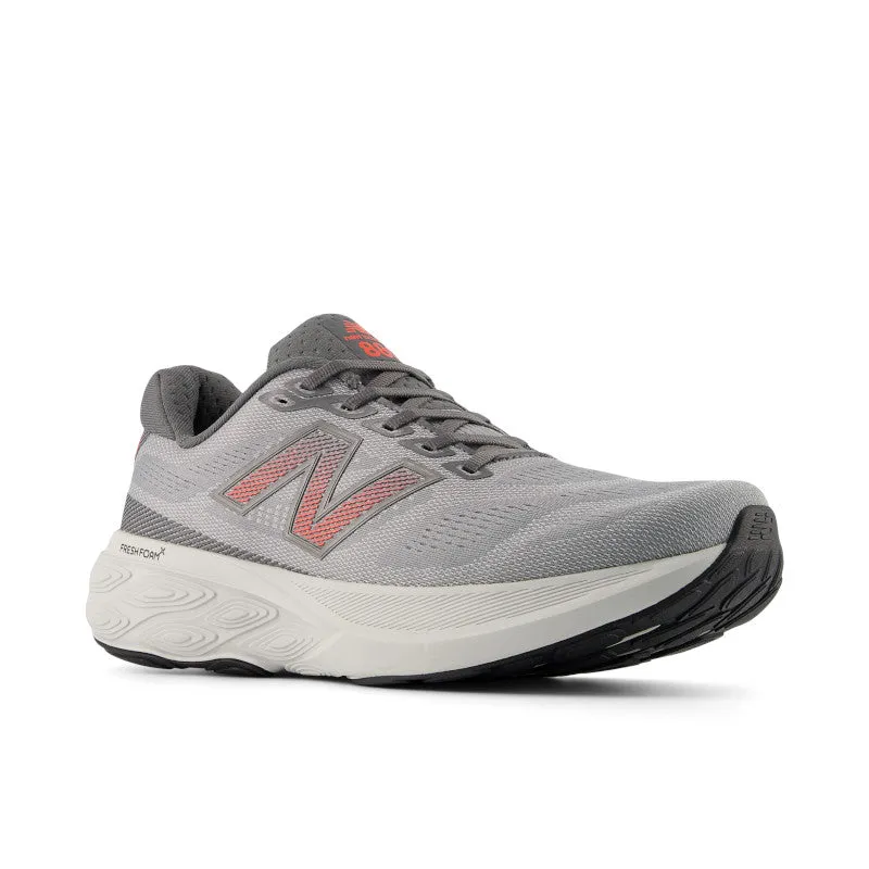 Fresh Foam X 880v15 - Slate Grey with Reflection and Urgent Red - Men's pom - pom - decorated running shoes running in a canyon area shoes
