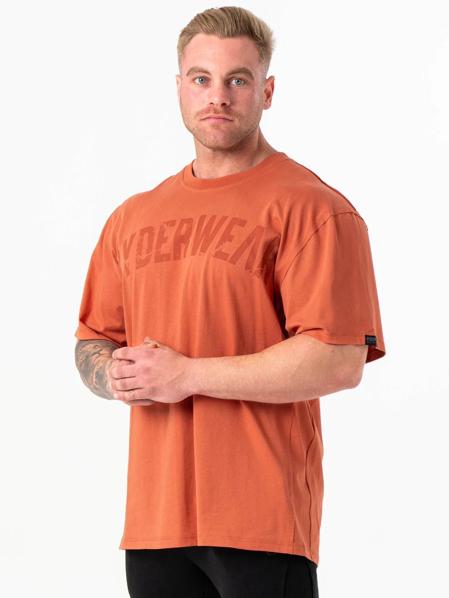 Airflow Ventilation System Force Oversized T-Shirt - Terracotta