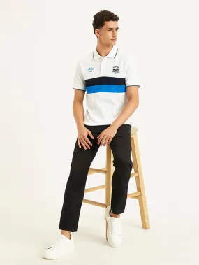 Active Flex Modern Look Men's Colorblock Slim Fit Polo T-Shirt