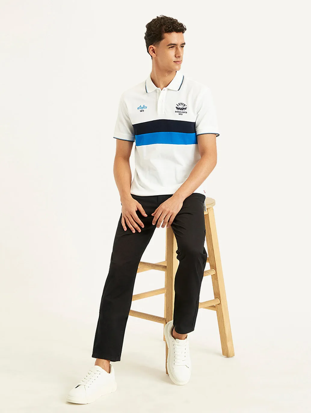 Men's Colorblock Slim Fit Polo T-Shirt Business Ready