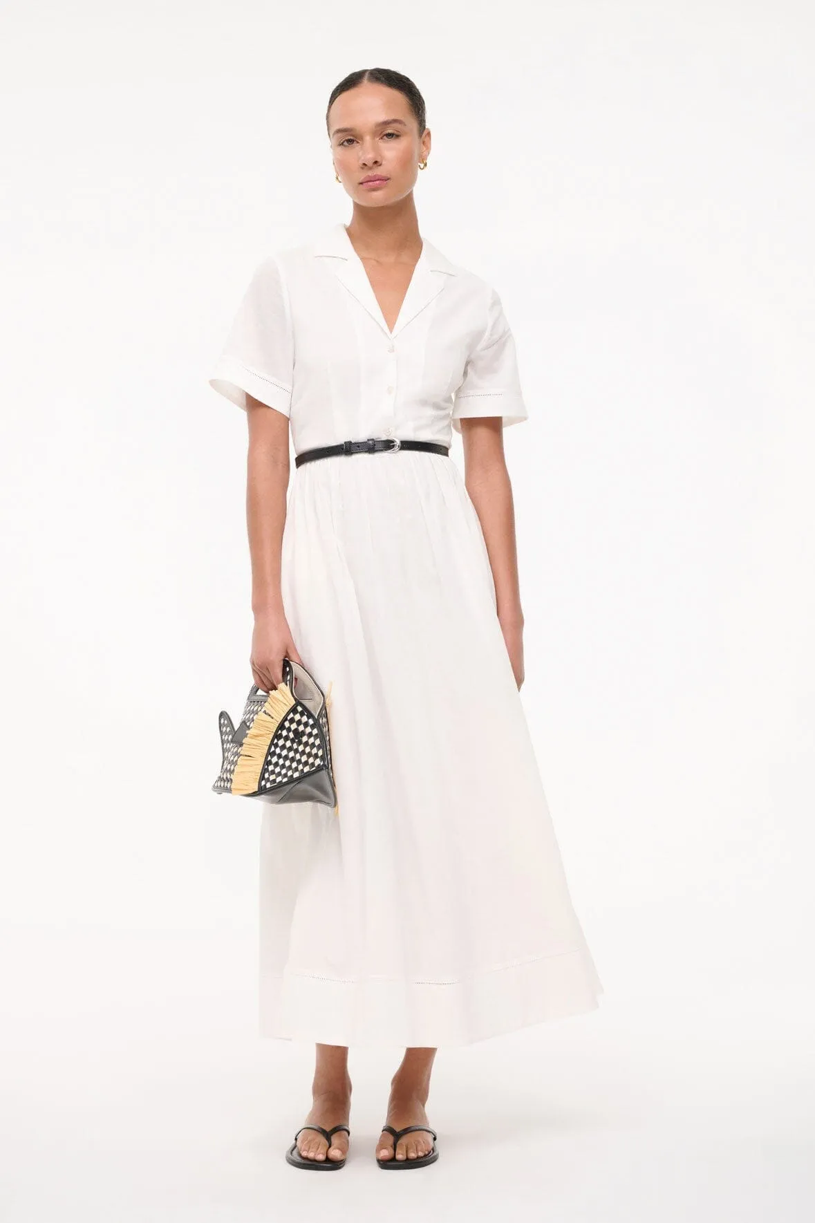 Modern Layering MERYL DRESS | WHITE