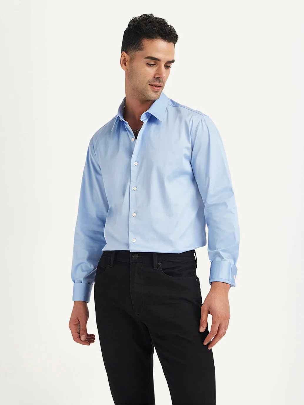 Stylish Design Men's Redloop Solid Slim Fit Shirt