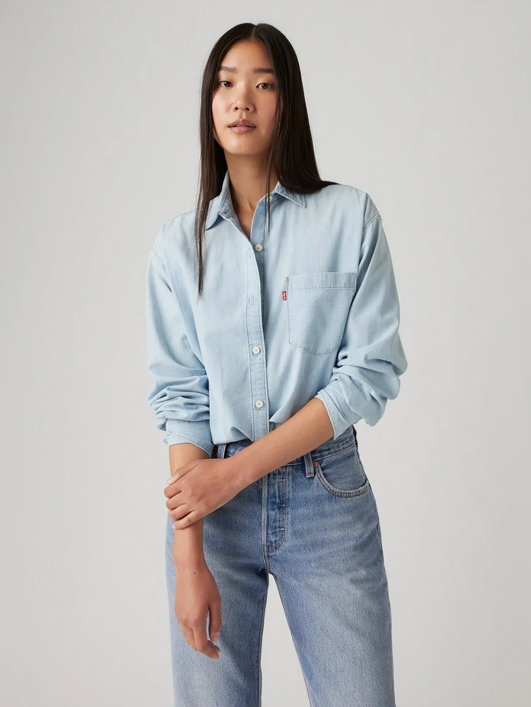 All-Weather Ready Women's Solid Relaxed Fit Shirt