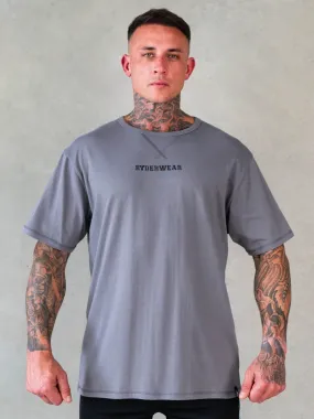 Flattering Design Octane T-Shirt - Steel Grey
