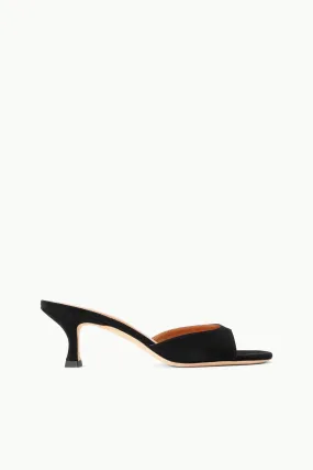 BRIGITTE MULE | BLACK SUEDE Calm Style Power Outfit