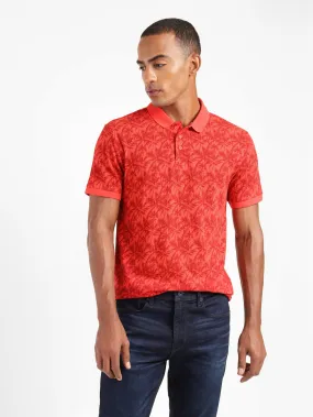Men's Tropical Print Polo T-Shirt Sporty apparel