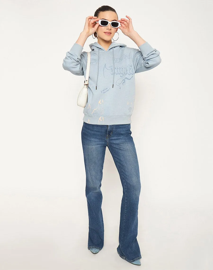 Minimalist Look Madame Celeste Printed Sweatshirt